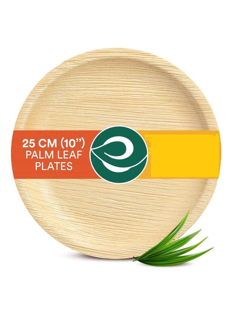 ECO SOUL Palm Leaf Plates, 10 inch Round, 10 Pc - Image 2