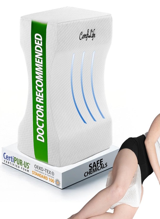 ComfiLife Orthopedic Knee and Leg Pillow for Side Sleepers Sleeping - 100% Polyurethane Foam for Back Pain, Hip Pain Relief - Image 1