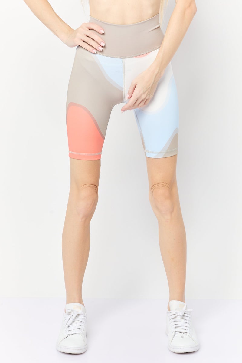 Adidas Women Sportswear Fit Training Shorts, Multicolor  - Image 1