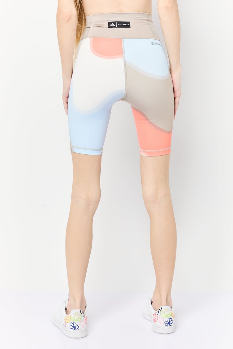 Adidas Women Sportswear Fit Training Shorts, Multicolor  - Image 4