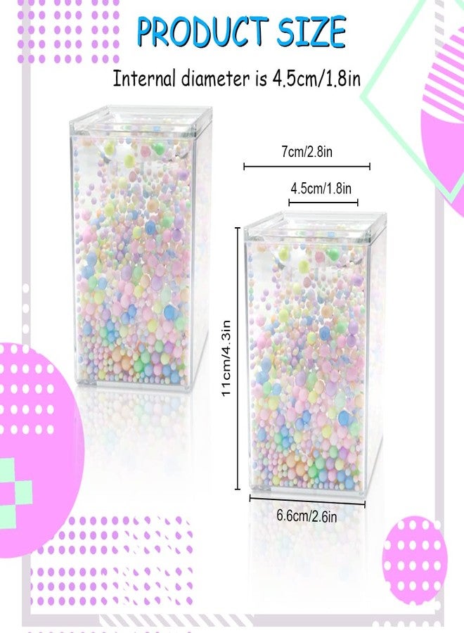 Modixun 2Pcs Cute Bubble Pen Holder Pencil Holder, Acrylic Pen Cup Stand for Desk, Pencil Cup Pot for Home, School & Office, Colorful - Image 2