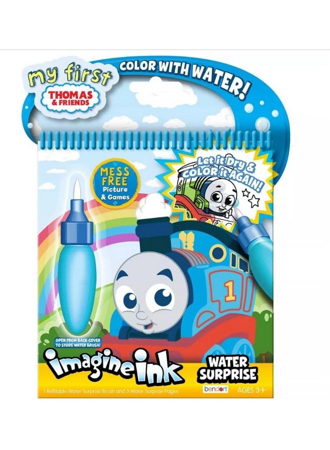 Bendon Water Painting Books Set for Toddlers Kids Ages 3-5 ~ 3 Pack No Mess Paint with Water Books with Water Surprise Brushes Thomas the Train, Mickey Mouse, Paw Patrol - Image 2