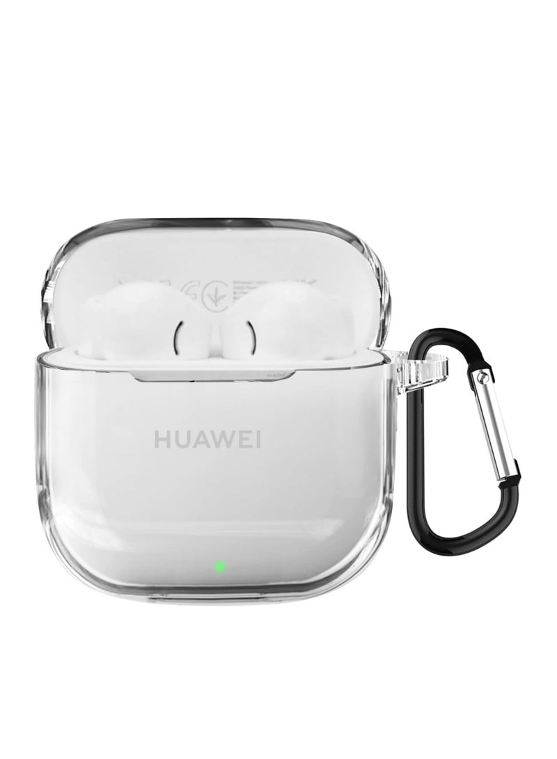 For Huawei Freebuds SE3 2025 2G Case, Clear TPU Protective Case with Keychain clear