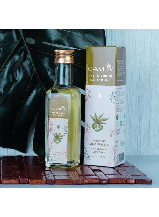CAMIA Premium Cold Pressed Organic Castor Oil For Skin, Hair & Eyebrows | Rich in Vit E & free fatty acids | Hydrates & Nourishes skin | Promotes Hair Growth, Strengthens strands | 250 ML Glass Bottle - Image 5