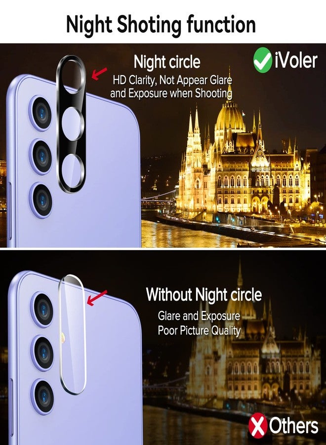 ivoler [3+3 Pack Screen Protector for Samsung Galaxy A54 5G 6.4" 2023 with [3 Pack] Camera Lens Protector Tempered Glass with [Alignment Frame] Transparent HD Clear Anti-Scratch, 6.4 inch - Image 3