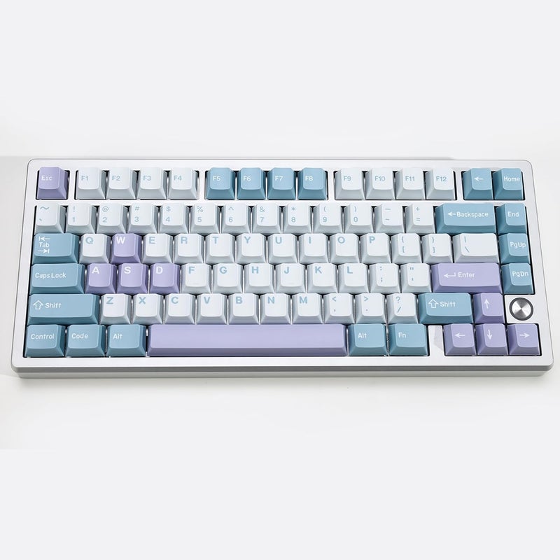KBDiy Illusion PBT Double Shot Keycap Set,176 Keys Cute Blue Custom Key Cap Keycaps 70 Percent Cherry Profile Keycaps for 61/64/68/84/87/100/104/108 Mechanical Keyboard - Image 5