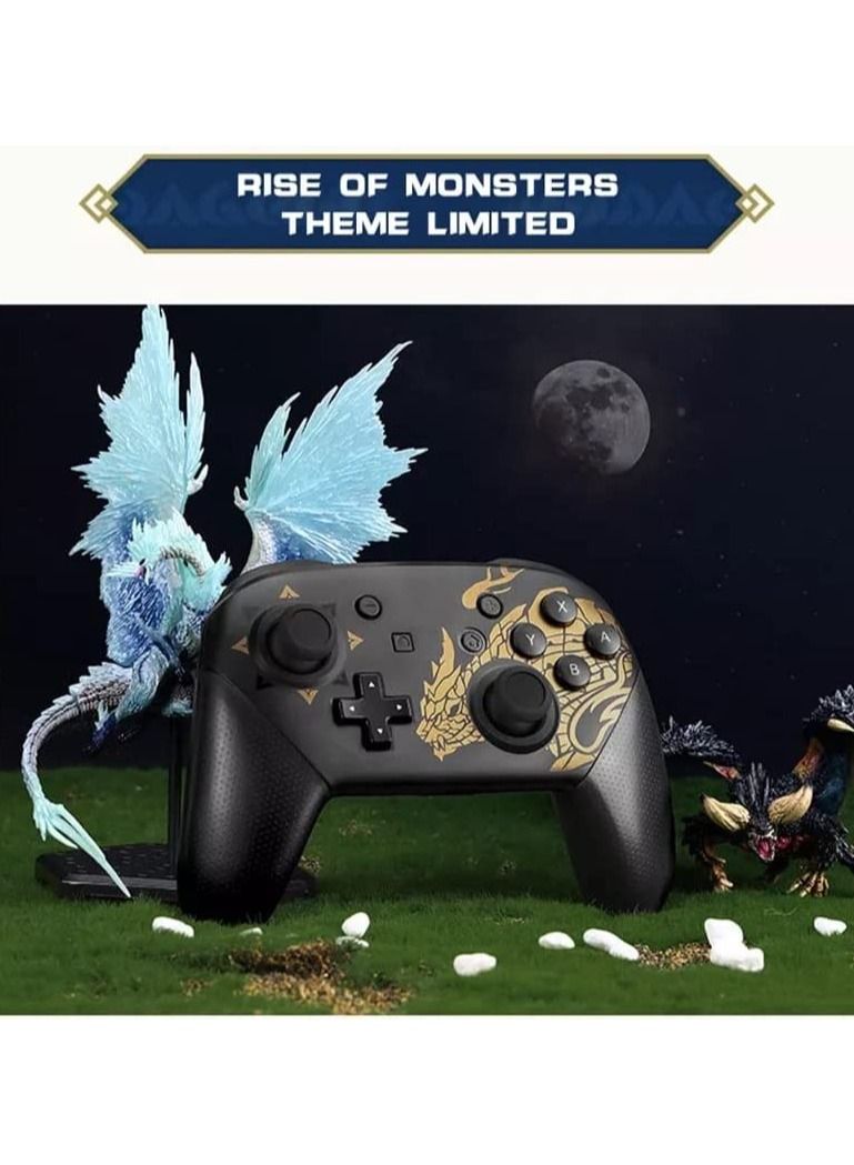 Wireless Bluetooth Switch Controller Gamepad Joystick for N Switch Pro or OLED, Rise of Dragon Theme - Image 3