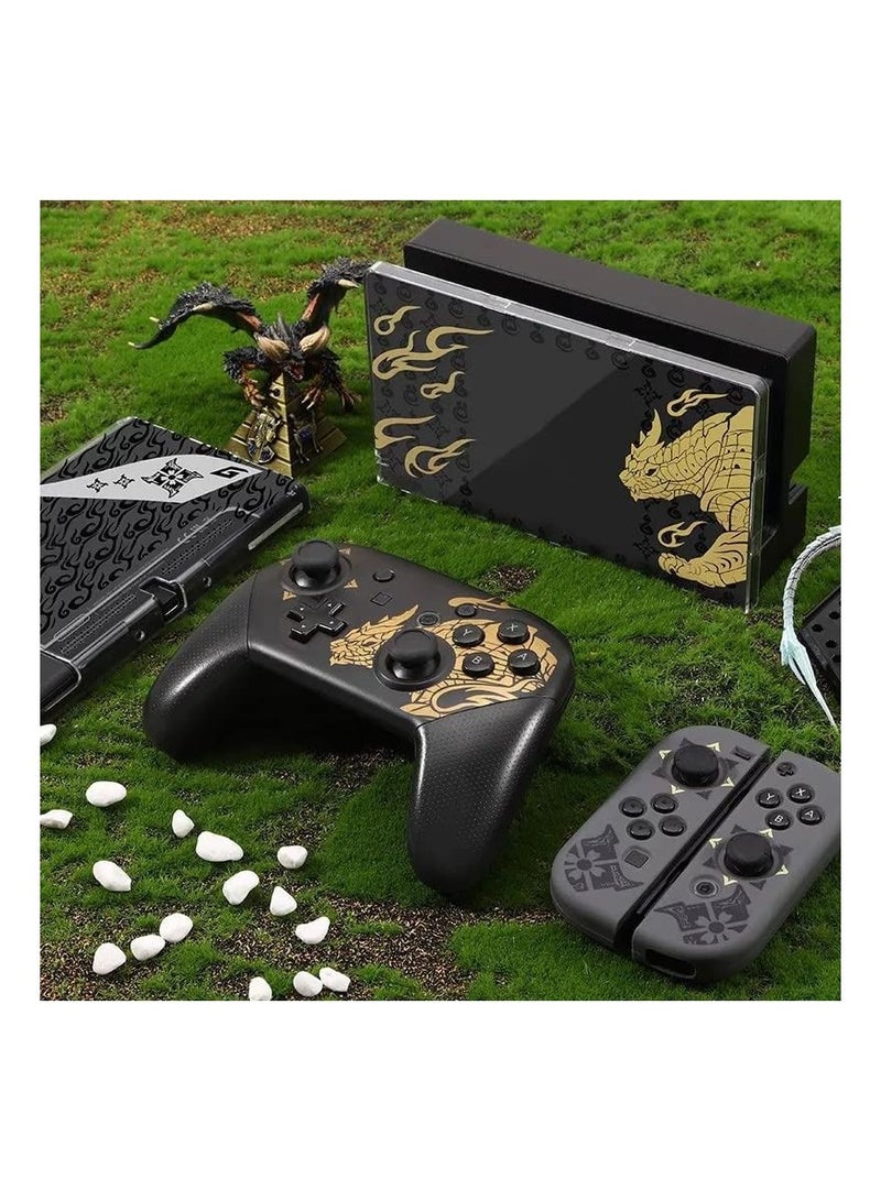 Wireless Bluetooth Switch Controller Gamepad Joystick for N Switch Pro or OLED, Rise of Dragon Theme - Image 4