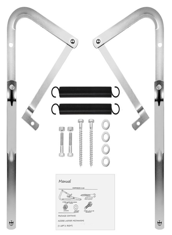 Lynzro 55-1 Attic Ladder Spreader Hinge Arms with Springs,Compatible with Werner - Image 1