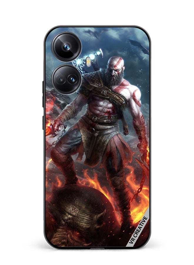 VR CREATIVE Protective Case Cover For Realme 10 Pro Plus Kratos God Of War Game Design Multicolour - Image 1