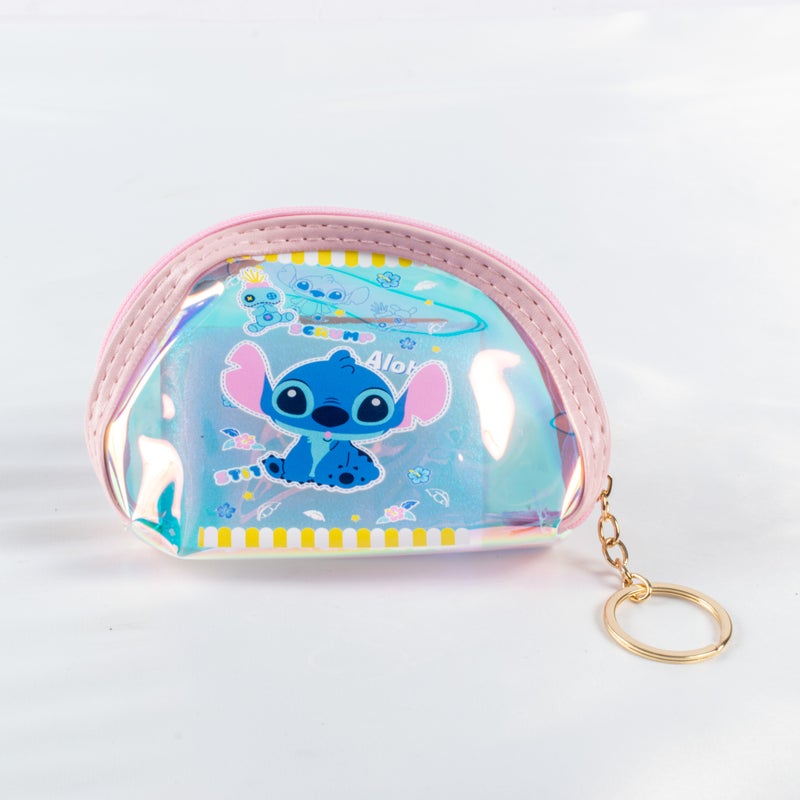 The Black Pearl Accessories Small Silicon Money Purse for Girls - Stitch - Image 1