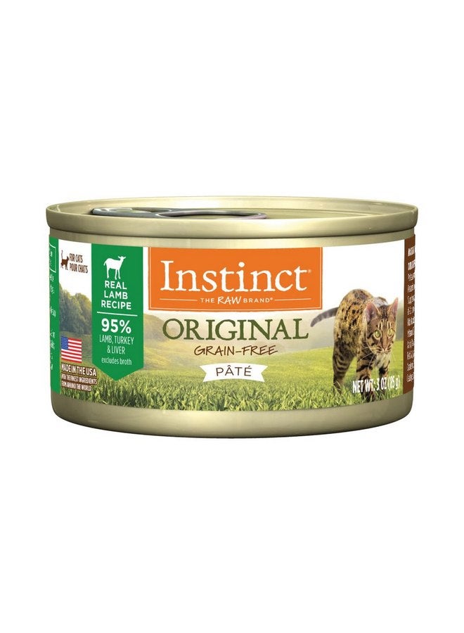 Instinct Original Grain Free Real Lamb Recipe Natural Wet Canned Cat Food by Nature's Variety, 3 oz. Cans (Case of 24) - Image 1