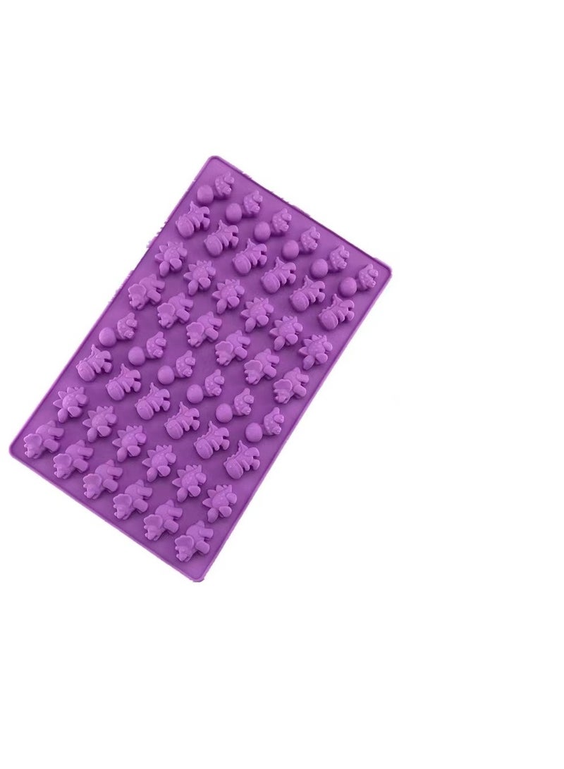 6 قطعة / مجموعة من قوالب دب لينة سيليكون الشوكولاته العفن مع بالقطارة ديي ديناصور / دب / القلب وميني دونات عيد الحب الطرف الخبز العفن - Image 3