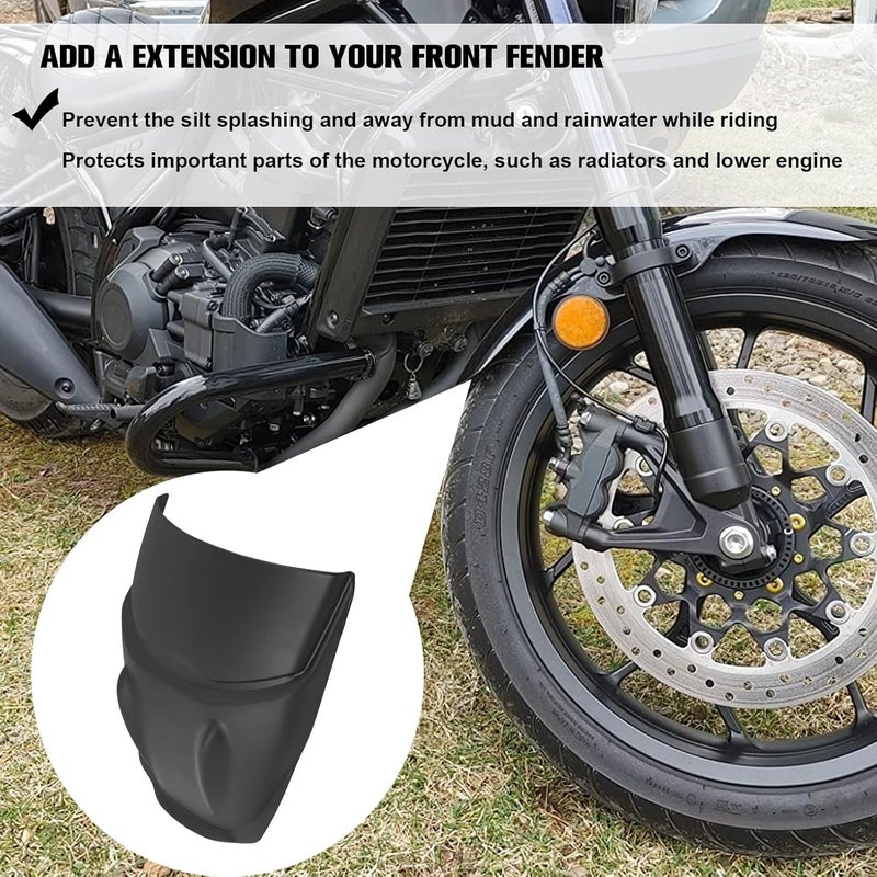 CHIFUN Front Fender Mudguard Extender for Honda RebeL 1100 - Image 4