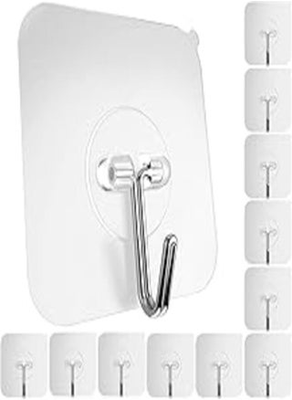 Storio Strong Wall Hooks - Set of 10 Adhesive Hooks for Wall Hanging Without Drilling - Wall Hangers for Clothes, Clips, Stickers, and Photo Frames - pzsku/Z8ADD7BBC6B960DC0F962Z/45/_/1724096762/85bac3fe-4465-46f8-a66d-c6a52656ed98