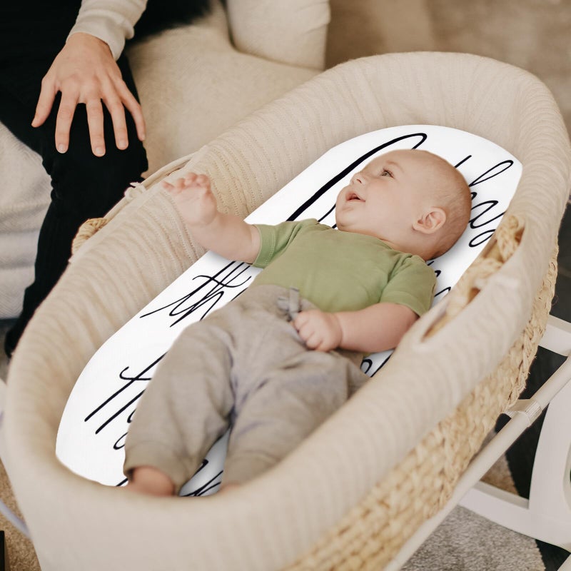 Fitted Bassinet Sheet Soft Mattress Cover Protects Bed From Dirt Spills - Image 3