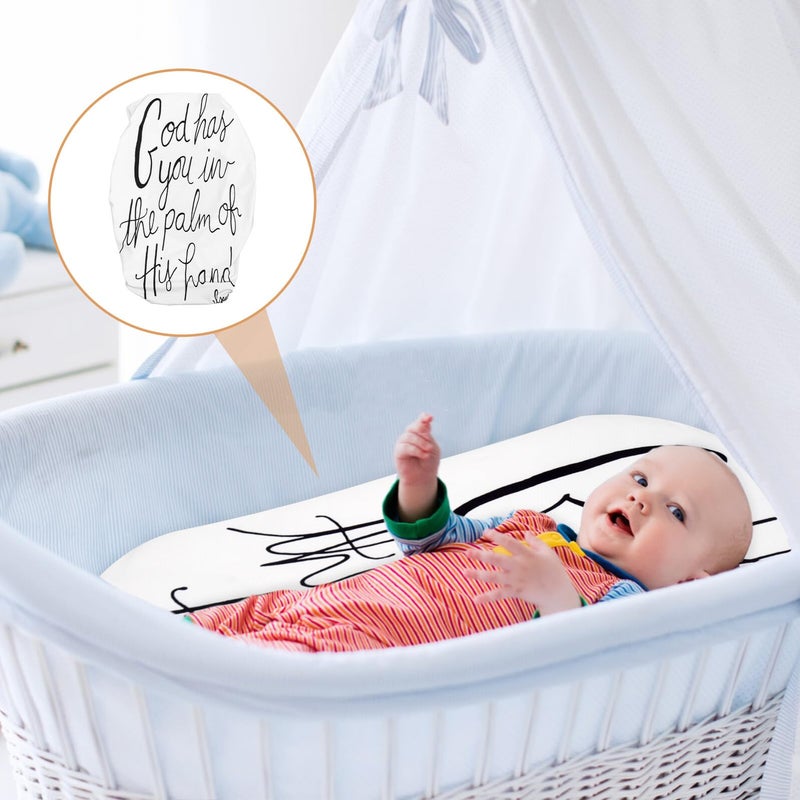 Fitted Bassinet Sheet Soft Mattress Cover Protects Bed From Dirt Spills - Image 5