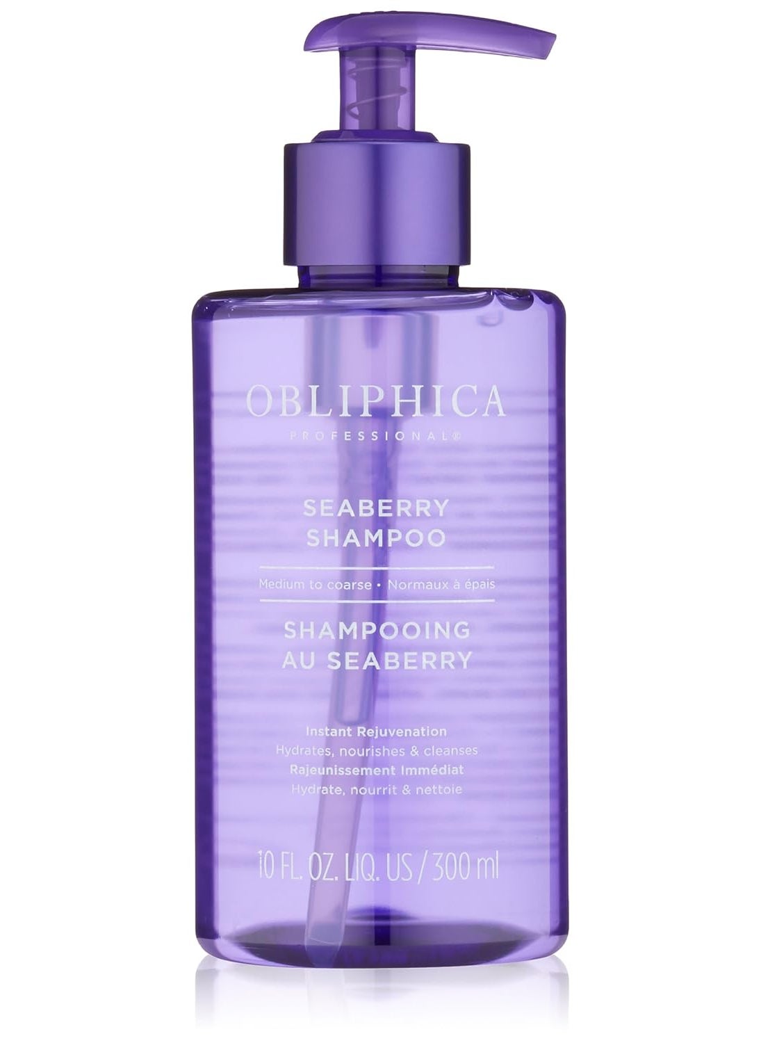 Obliphica Professional - Obliphica Seaberry Shampoo for Fine to Medium Hair- Vitamins and Omegas for Frizz Free, Nourished, and Damaged Repaired Hair - Hair Mask & Treatment for Dry Hair and Growth - 10 Fl Oz - Image 1