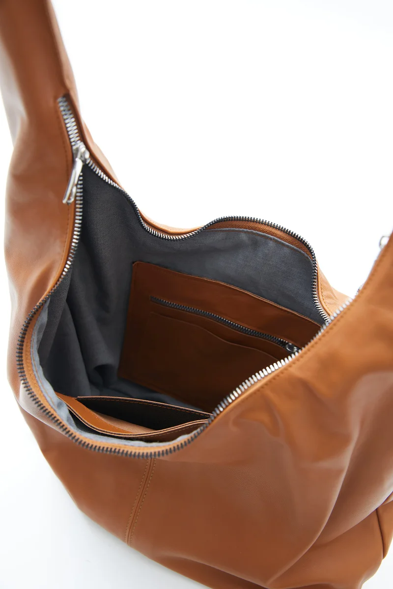 Wecre8 Warm Caramel Slouchy Hobo Bag by WECRE8
