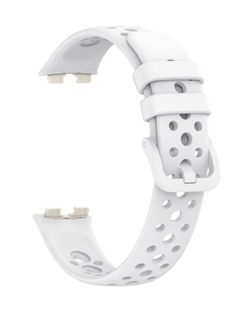 دي تي جي بي حزام ساعة من السيليكون الناعم، مناسب لأجهزة هواوي باند 8 وباند 9 وباند 10، سوار الساعة الرياضية مقاوم للماء، قابل للتنفس والتعديل. - Image 2