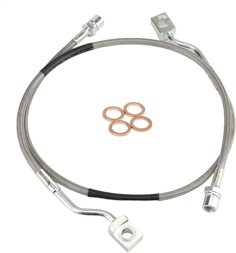 GMC Sierra 1500 2007 2018 Front Extended Brake Lines 2PCS Set 89370 - Image 2