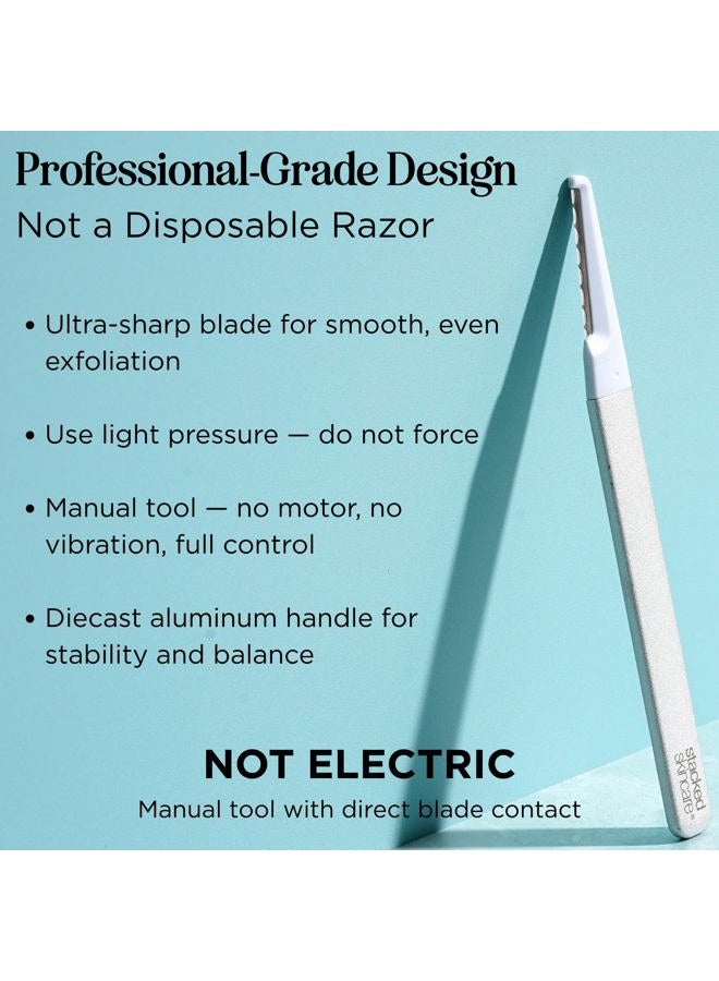 StackedSkincare Dermaplaning Kit for Face Exfoliation, Includes 3 Replaceable Blades & 3 Precision Blades, 7 Count - Image 2