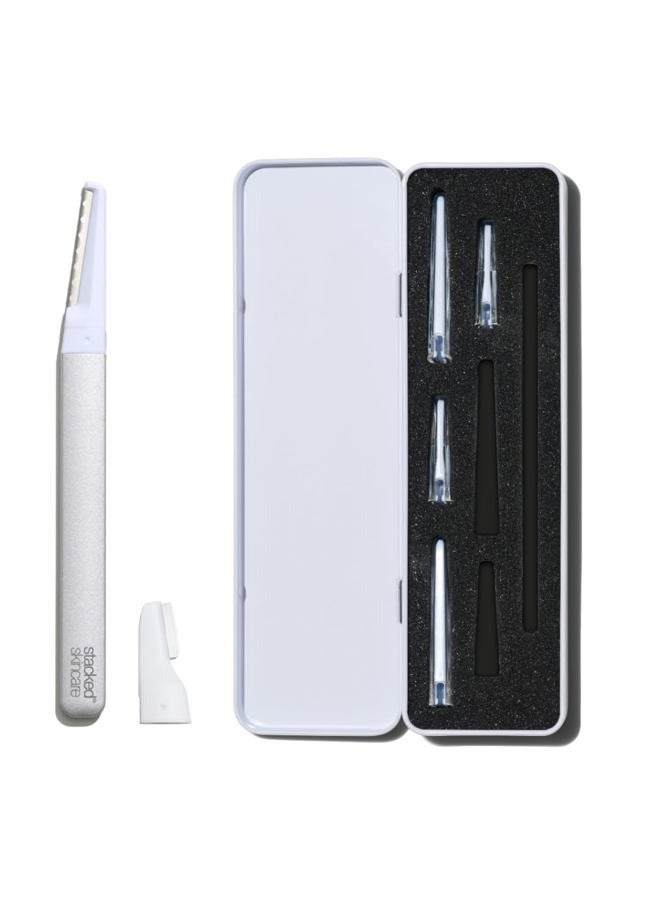 StackedSkincare Dermaplaning Kit for Face Exfoliation, Includes 3 Replaceable Blades & 3 Precision Blades, 7 Count - Image 1