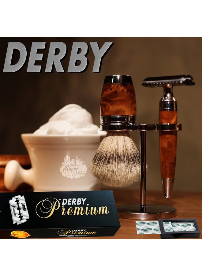 Derby Premium Double Edge Razor Blades, 200 Count - Image 2