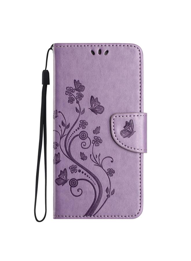 اس-توب جراب لهاتف Samsung Galaxy A56 5G بنمط زهرة الفراشة من الجلد القابل للطي - Image 2