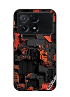 VR CREATIVE Protective Case Cover For Xiaomi Poco X6 Pro Circuit Design Multicolour  - Image 1