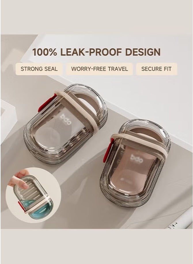 Travel Soap Case, 100% Leakproof Soap Box with Lid, Bar Soap Holder for Traveling, Portable Soap Container for Gym, School, Camping - Image 3