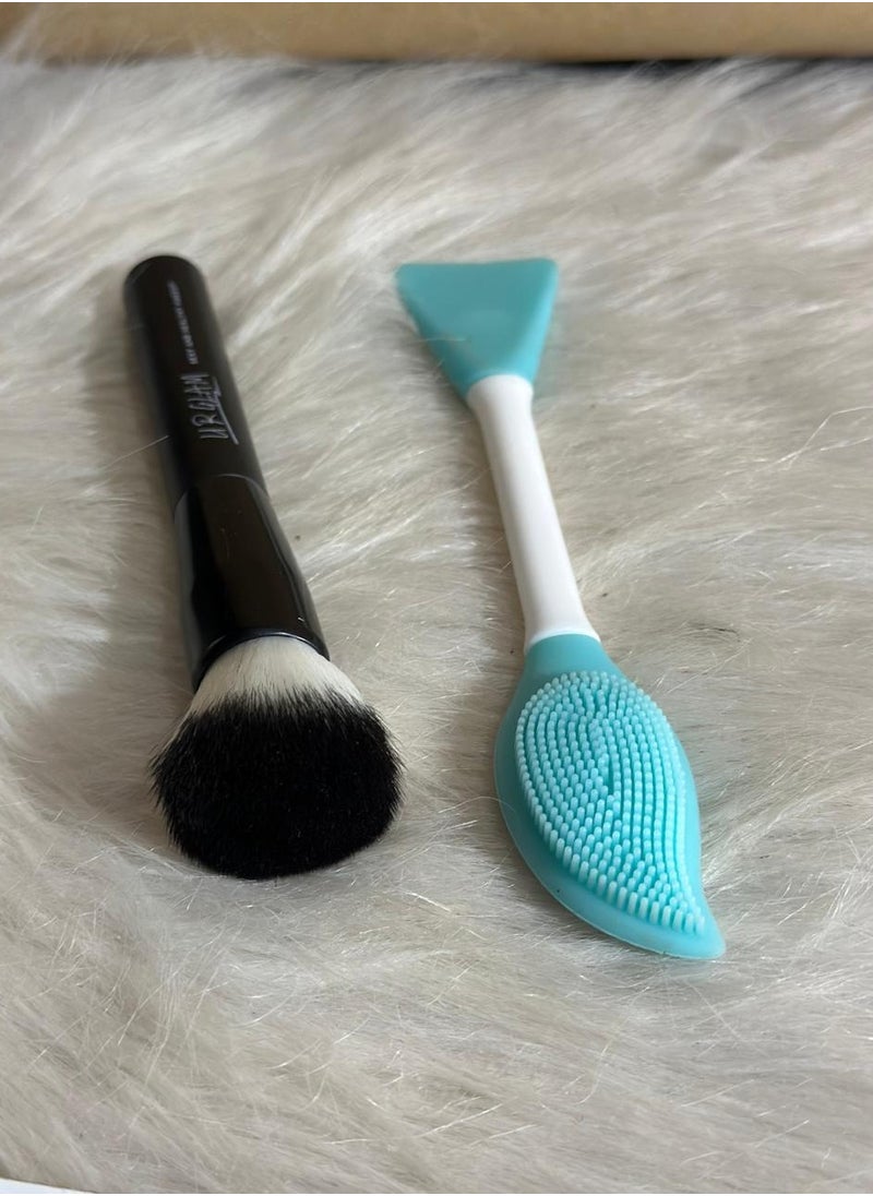 Generic - Silicone Face Mask Brush And Mud Mask Applicator + high quailty makeup brush - Image 1