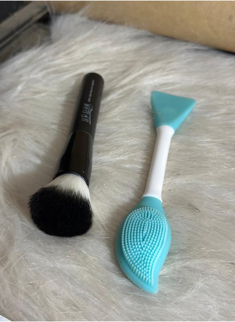 Generic - Silicone Face Mask Brush And Mud Mask Applicator + high quailty makeup brush - Image 1