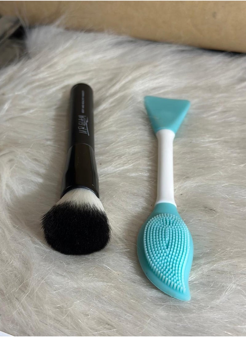 Generic - Silicone Face Mask Brush And Mud Mask Applicator + high quailty makeup brush - Image 1