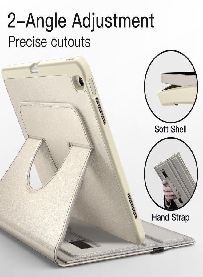 JETech Rotating Case for iPad Air 13-Inch M4/M3/M2 (2026/2025/2024) with Pencil Holder, 360 Degree Rotation PU Leather Folio Protective Cover (Starlight) - Image 4