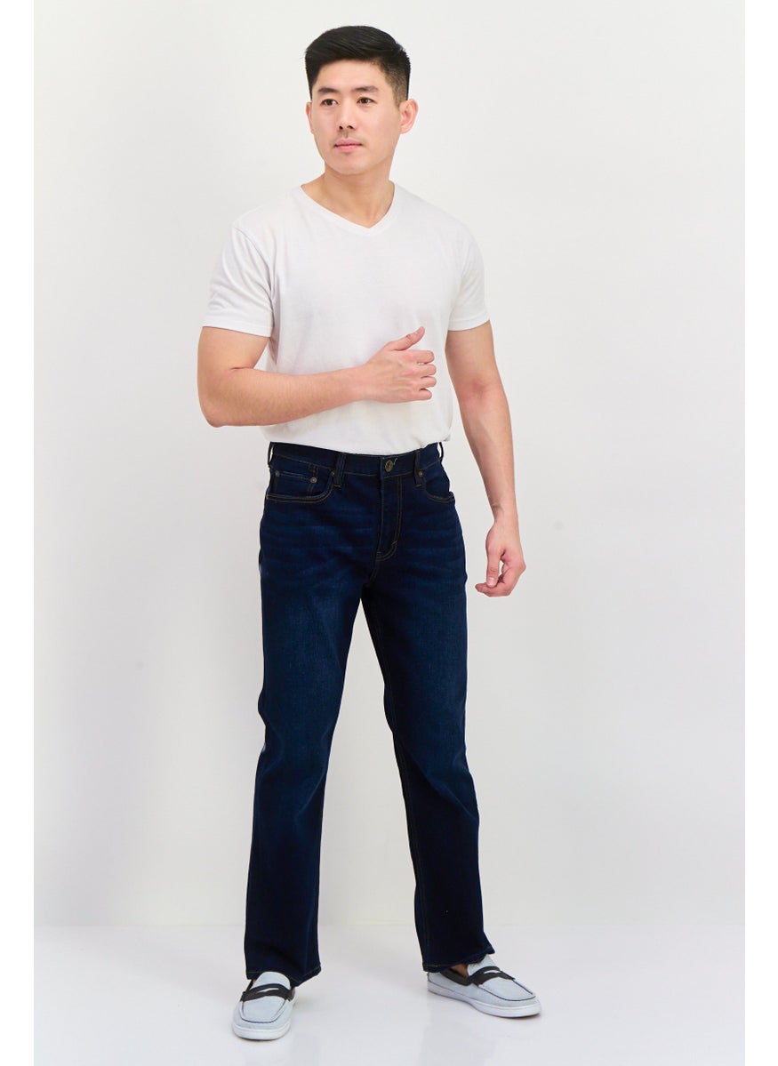 Seven 7 - Men Regular Fit Washed Denim Jeans, Blue - Image 1