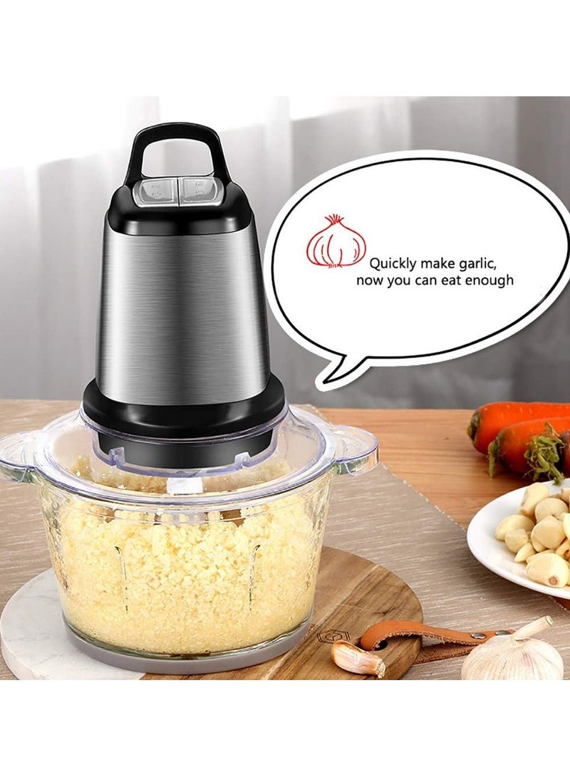 دي اس بي مفرمة لحوم كهربائية وقطاعة خضار من دي اس بي 300واطKM4050 محرك كامل من النحاس 5430 وعاء زجاجي بسعة 5.1 لتر  تحكم بسرعتين شفرات من الفولاذ المقاوم للصدأ هيكل من الزجاج الوعاء والشفرات والغطاء يمكن غسلها في غسالة الصحون لسهولة التنظيف بسيطة وآمنة للتشغيل تحتوي لوحة التحكم البسيطة على زرين فقط، سريعة وبطيئة، سهلة التشغيل، كما أن المطحنة سهلة الإزالة والتنظيف.وضعان للترسان قابلان للتعديل (سريع/بطيء)، شفرات من الستانلس ستيل - Image 2