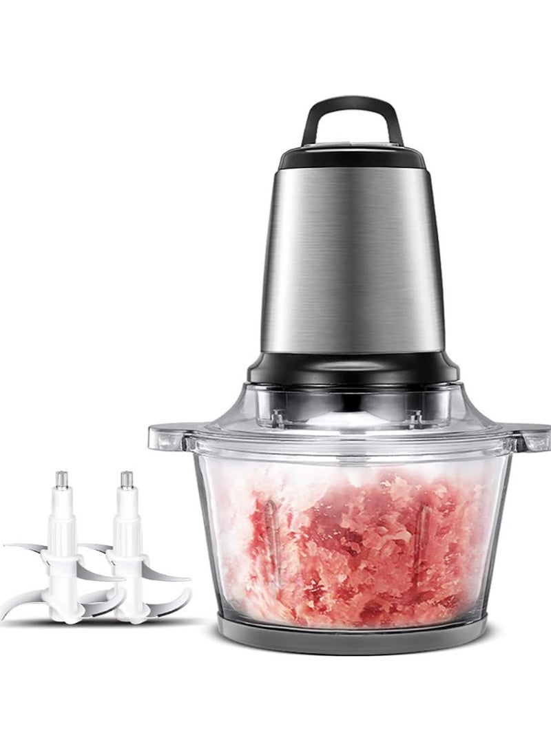 دي اس بي مفرمة لحوم كهربائية وقطاعة خضار من دي اس بي 300واطKM4050 محرك كامل من النحاس 5430 وعاء زجاجي بسعة 5.1 لتر  تحكم بسرعتين شفرات من الفولاذ المقاوم للصدأ هيكل من الزجاج الوعاء والشفرات والغطاء يمكن غسلها في غسالة الصحون لسهولة التنظيف بسيطة وآمنة للتشغيل تحتوي لوحة التحكم البسيطة على زرين فقط، سريعة وبطيئة، سهلة التشغيل، كما أن المطحنة سهلة الإزالة والتنظيف.وضعان للترسان قابلان للتعديل (سريع/بطيء)، شفرات من الستانلس ستيل - Image 5