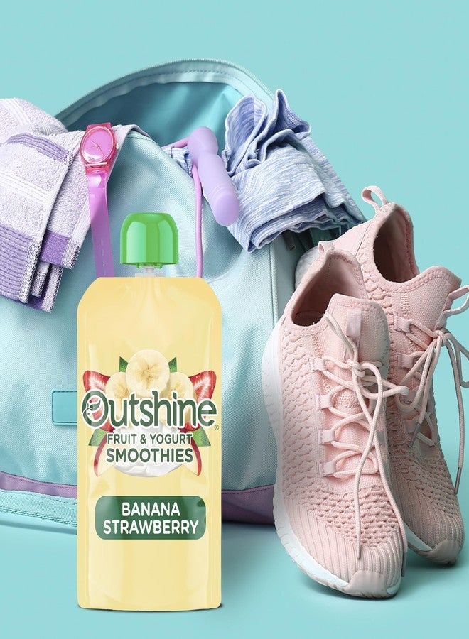 Outshine Fruit & Yogurt Smoothie Banana Strawberry, Smoothie Pouch, On The Go Snack, 24PK - Image 2