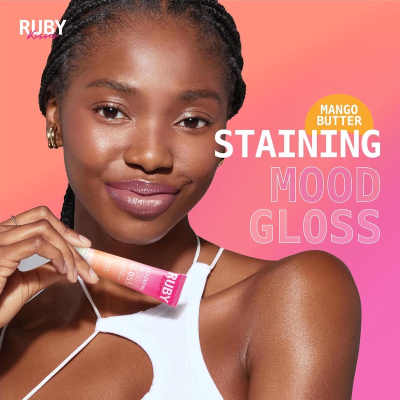 Ruby Kisses Staining Mood Gloss with Mango Butter - 10ml - Image 4