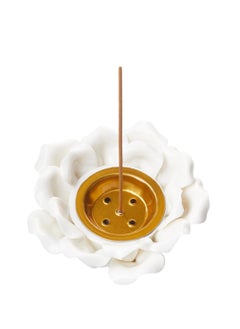 SänHahn Incense Holder, Lotus Incense Sticks Holder White, Decorative Candle Stand Candle Holder for Home Decor Wedding Ramadan Eid  - Image 1