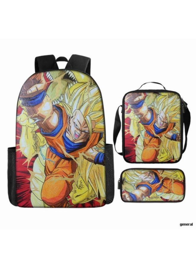 general Common universal printed backpack - three-piece backpack combination (available for students, children, friends on outings, mountain climbing, etc.) - Image 1