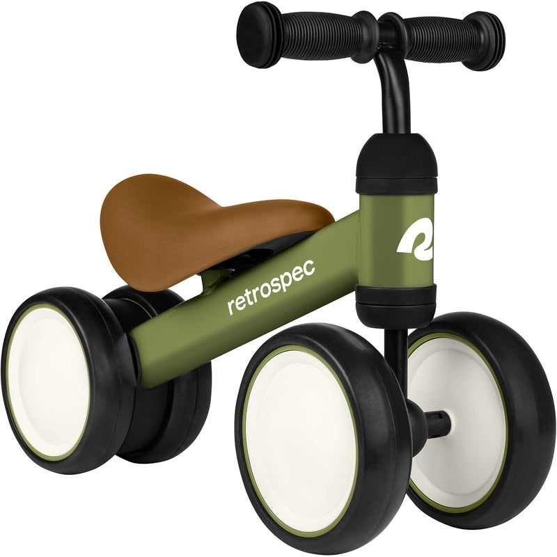 Retrospec Cricket Baby Balance Bike 4Wheel RideOn Toy for Ages 1224 Months  First Bike  Toddler Bike for 1 Year Old Boys  Girls First Birthday Gift - Image 2