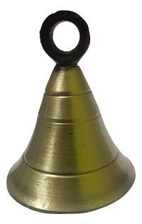 A & Y Traders A Y Traders Brass Pooja Bells 2 inch Gold - Image 2