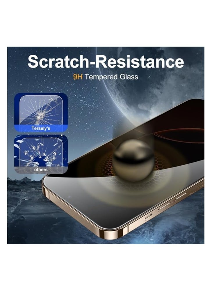 Raxoom [2-Pack] Privacy Screen Protector for iPhone 15 Pro (6.1inch),Edge to Edge Protection Full Cover Private Anti-Spy Case-Friendly Curved - Image 3