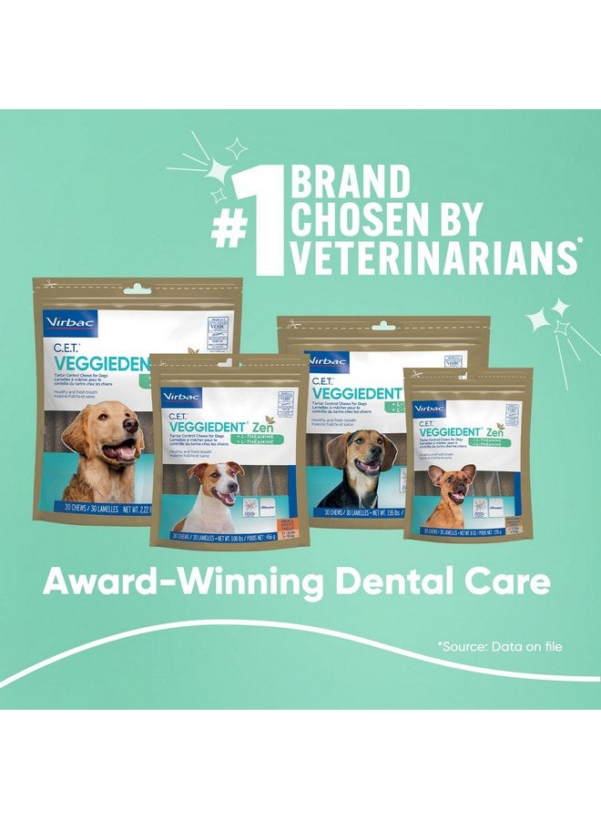 Virbac C.E.T. VEGGIEDENT Zen Tartar Control Chews for Dogs - Extra Small - Image 2