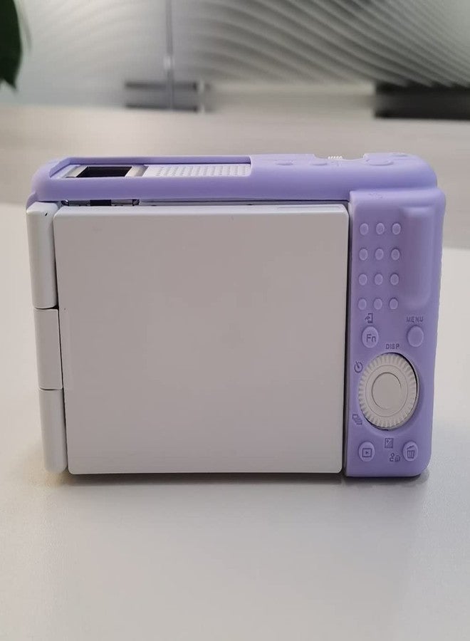 Pocoukate Case for Sony ZV-1F, ZV-1 II/ZV-1M2 Vlog Camera, ZV1F Camera Silicone Cover, Anti-Scratch Slim Fit Soft with ZV1 F Screen Protector- Lilac Colour Skin - Image 5