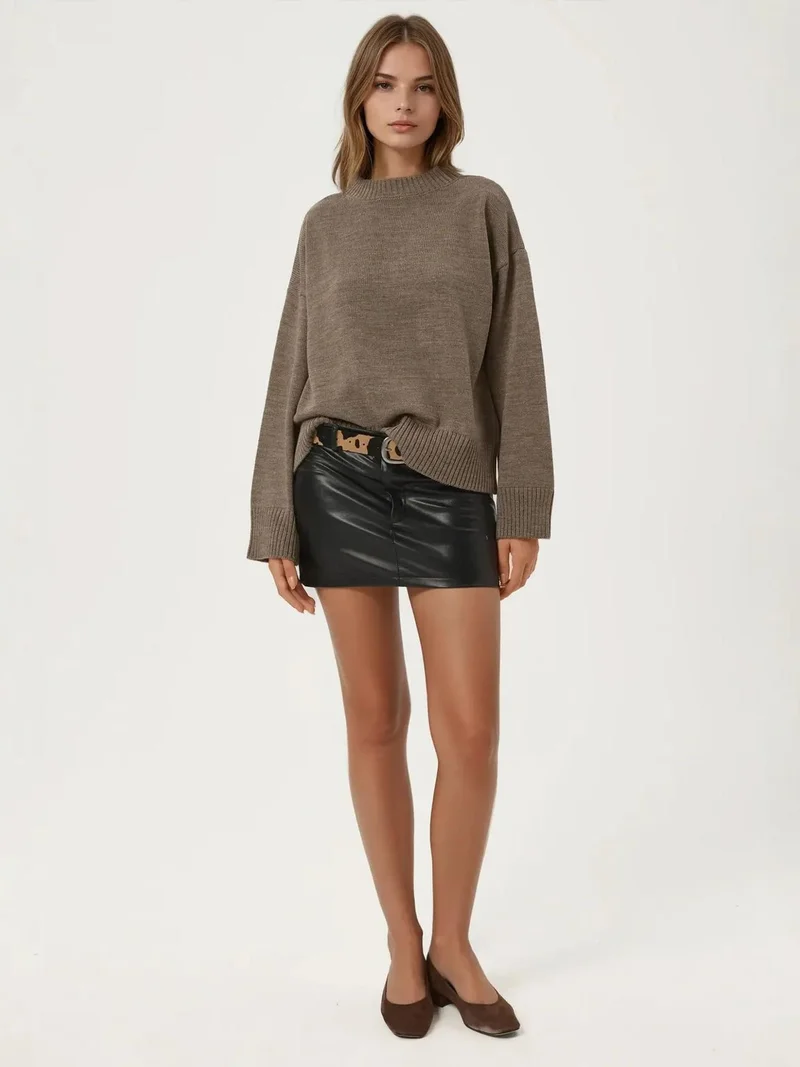 HICCUP Crew Neck Cozy Sweater
