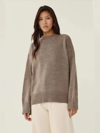 HICCUP Crew Neck Cozy Sweater