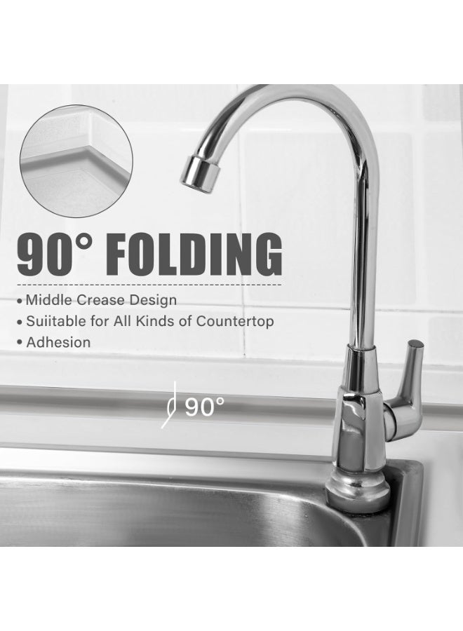 Waterproof Self Adhesive Caulk Strip Tape, Bathroom Kitchen Sealing Tape, Mold Resistant Gap Seal Strip, Wall Edge Protector for Sink Bathtub Countertop - Image 2